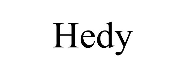 Trademark Logo HEDY