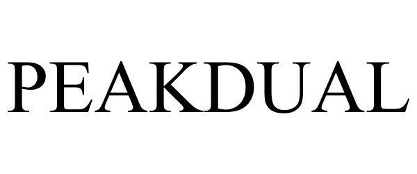 Trademark Logo PEAKDUAL