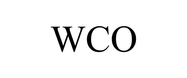 Trademark Logo WCO