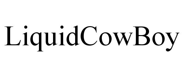 Trademark Logo LIQUIDCOWBOY