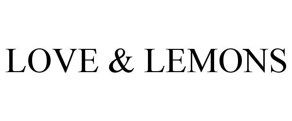  LOVE &amp; LEMONS