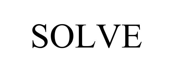 Trademark Logo SOLVE