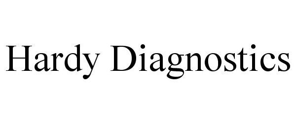  HARDY DIAGNOSTICS