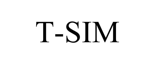 Trademark Logo T-SIM
