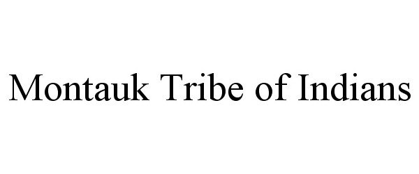 Trademark Logo MONTAUK TRIBE OF INDIANS