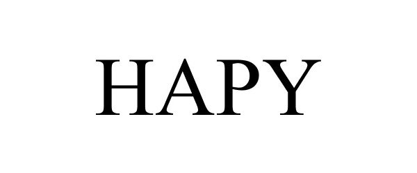 Trademark Logo HAPY
