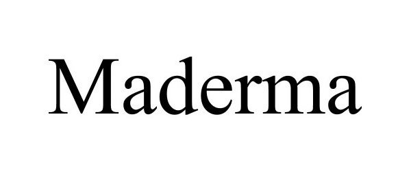 Trademark Logo MADERMA
