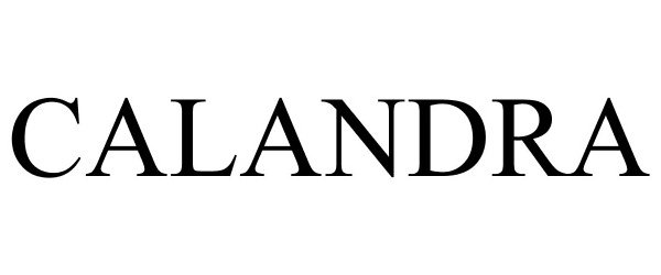 Trademark Logo CALANDRA