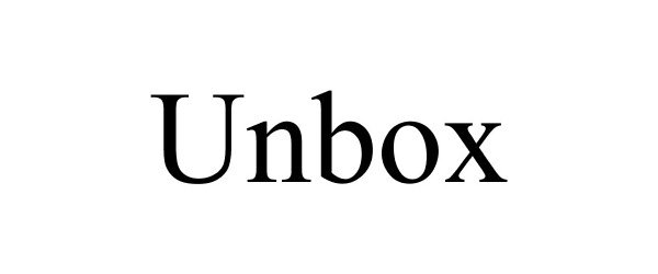 Trademark Logo UNBOX