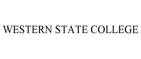  WESTERN STATE COLLEGE