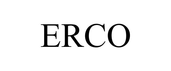 Trademark Logo ERCO