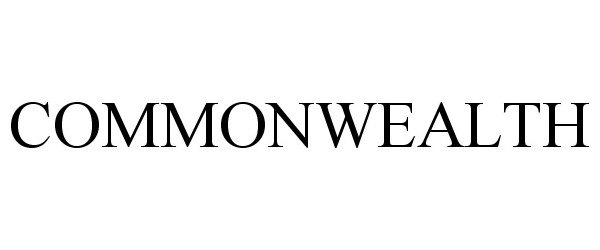 Trademark Logo COMMONWEALTH