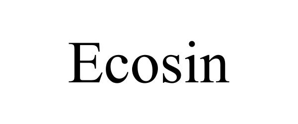 Trademark Logo ECOSIN