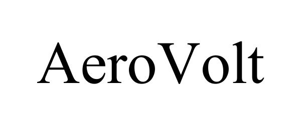 Trademark Logo AEROVOLT