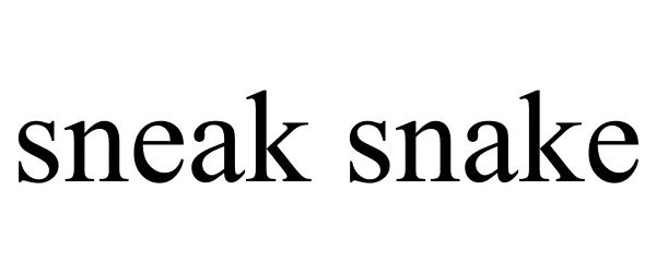 Trademark Logo SNEAK SNAKE