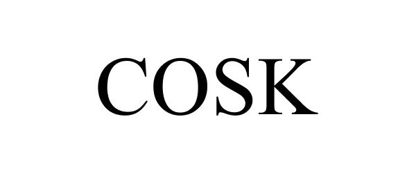 Trademark Logo COSK