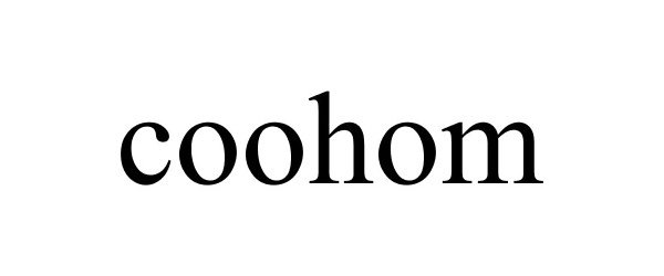 Trademark Logo COOHOM