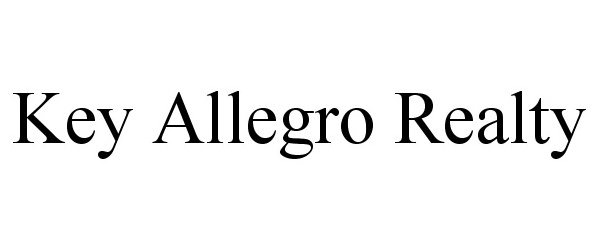  KEY ALLEGRO REALTY