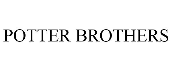 Trademark Logo POTTER BROTHERS