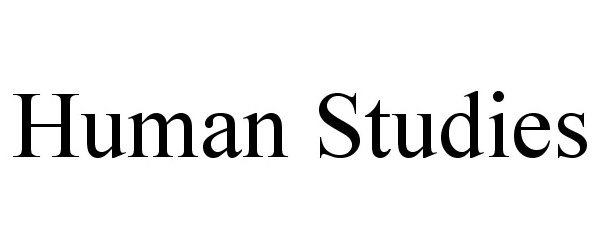 Trademark Logo HUMAN STUDIES