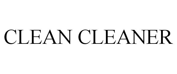 CLEAN CLEANER