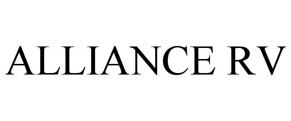 Trademark Logo ALLIANCE RV