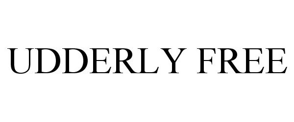 Trademark Logo UDDERLY FREE