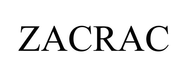 Trademark Logo ZACRAC