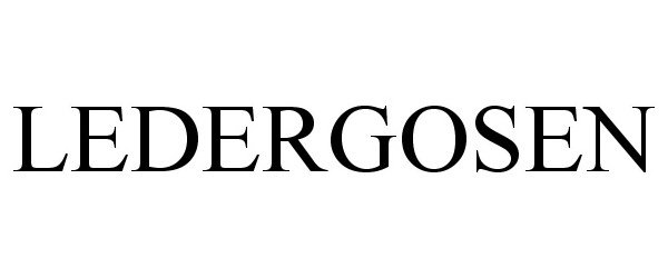 Trademark Logo LEDERGOSEN