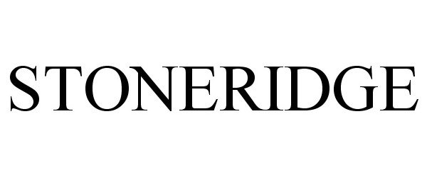 Trademark Logo STONERIDGE