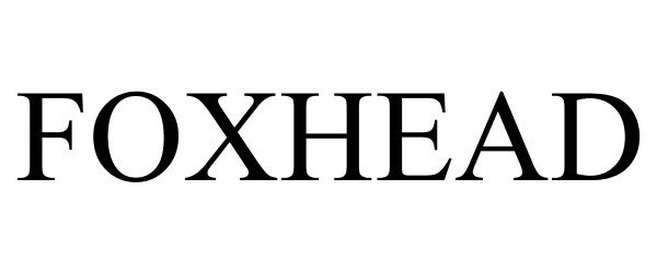 Trademark Logo FOXHEAD
