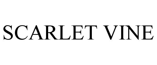 Trademark Logo SCARLET VINE