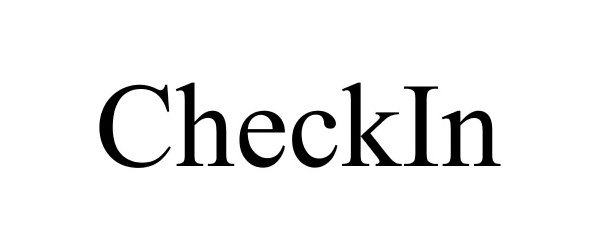 Trademark Logo CHECKIN