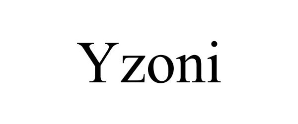 Trademark Logo YZONI