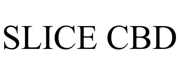 Trademark Logo SLICE CBD