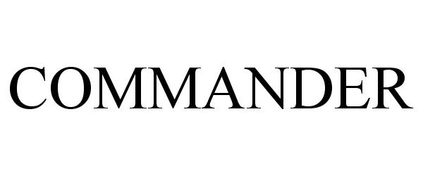 Trademark Logo COMMANDER