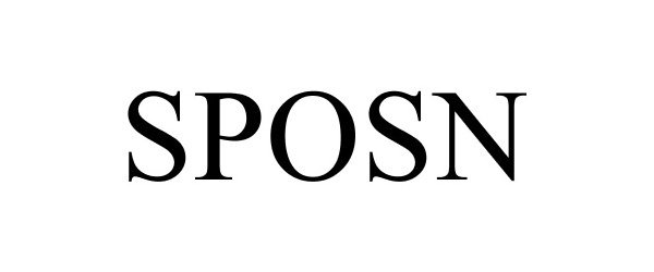 Trademark Logo SPOSN