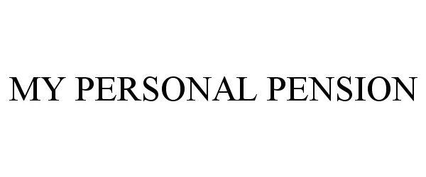 Trademark Logo MY PERSONAL PENSION