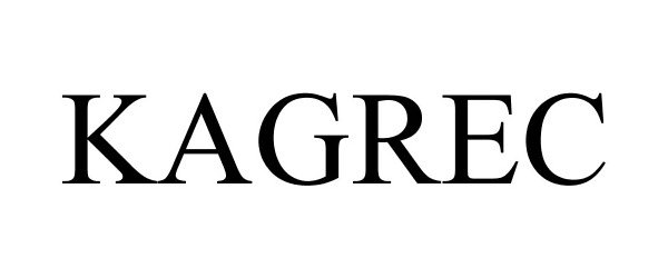 Trademark Logo KAGREC