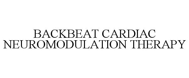  BACKBEAT CARDIAC NEUROMODULATION THERAPY