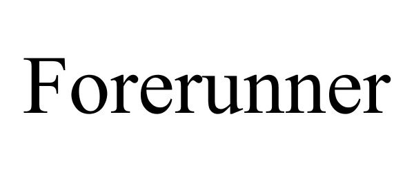 Trademark Logo FORERUNNER