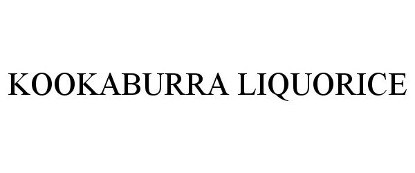Trademark Logo KOOKABURRA LIQUORICE