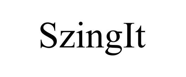 Trademark Logo SZINGIT