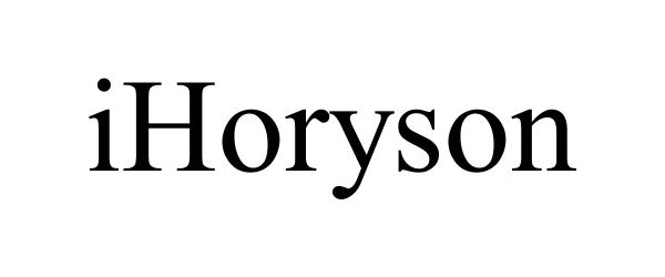 Trademark Logo IHORYSON