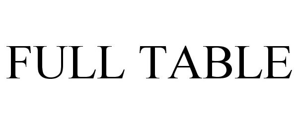 Trademark Logo FULL TABLE