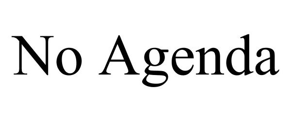 Trademark Logo NO AGENDA