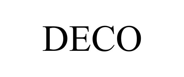 Trademark Logo DECO