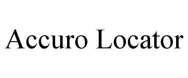 Trademark Logo ACCURO LOCATOR
