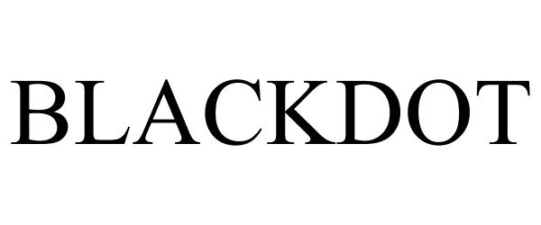 Trademark Logo BLACKDOT