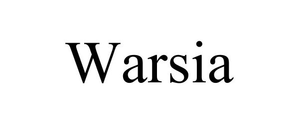 Trademark Logo WARSIA